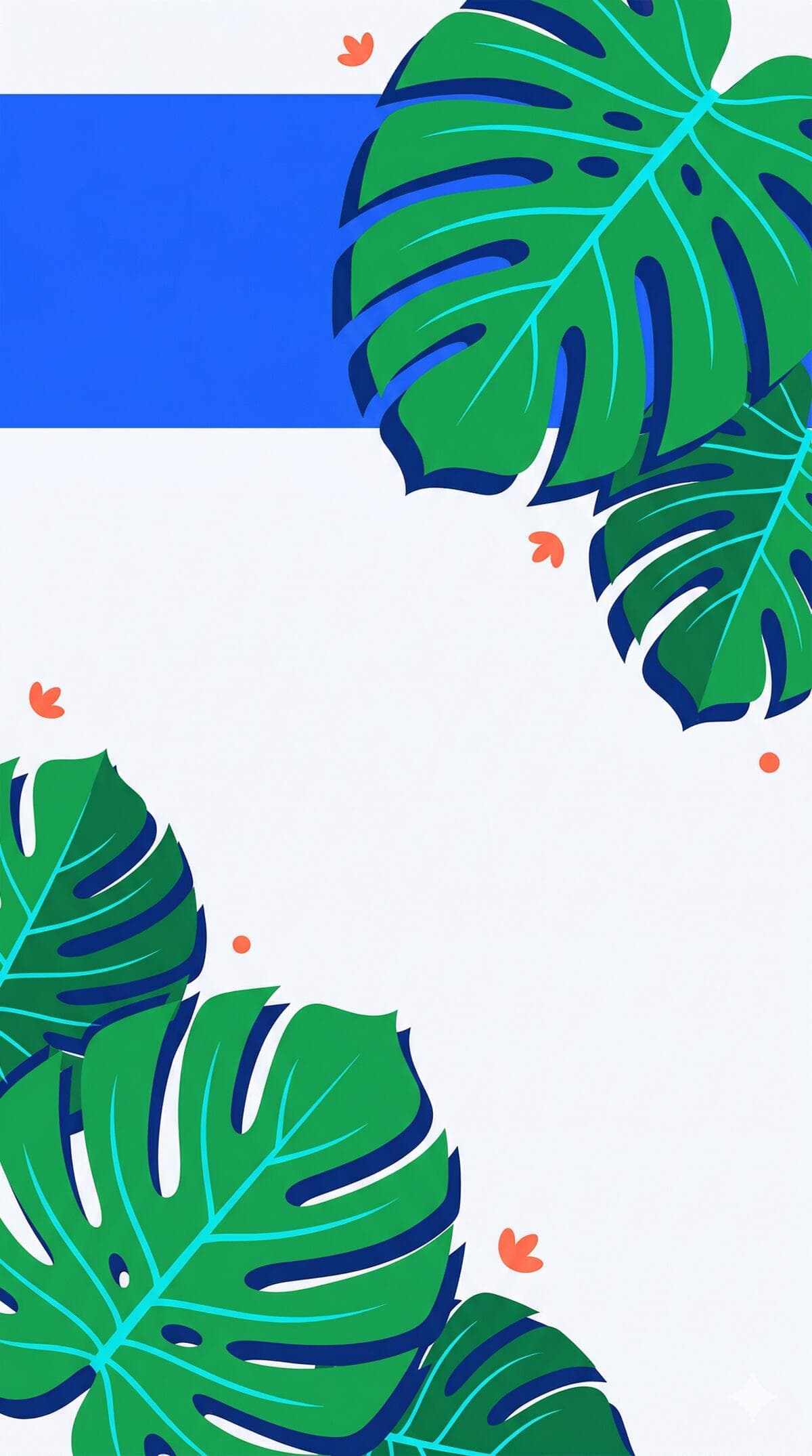 Template Biru Tropical